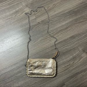 Metallic Zara mini clutch